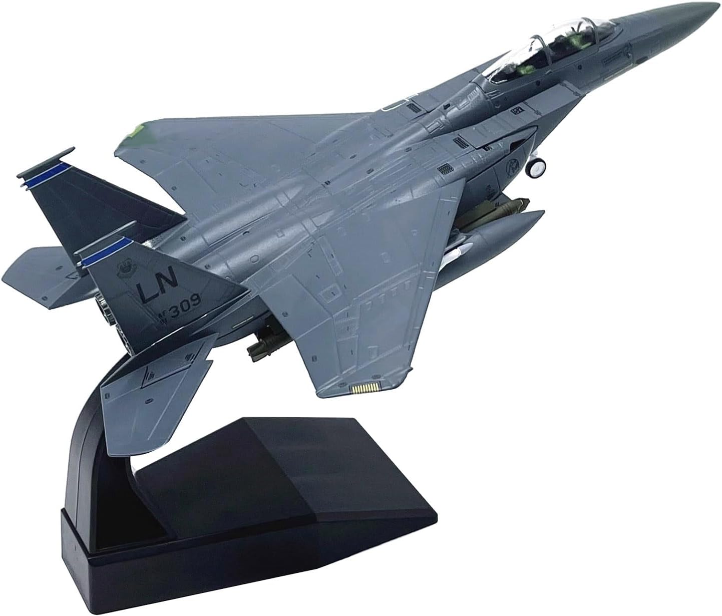 DAGIJIRD Simulation Alloy Aircraft Model 1:100 Alloy US Air Force Mcdonnell Douglas F-15E Strike Eagle Fighter Model