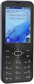 Telefone celular com cartão duplo, tela grande HD função SOS Contínua Standby Botão Grande Celular para Idosos Função de Mostrador BT com Capa Protetora para Caminhadas (#6)