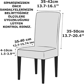 4’lü Kadife Sandalye Kılıfı Streç Yumuşak Dokulu Yıkanabilir Salon ve Mutfak Sandalye Örtüsü (Kahverengi)