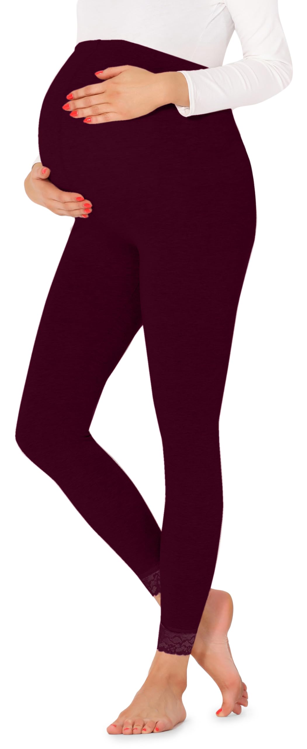 Be Mammy Damen 7/8 Umstandsleggings BE20-262