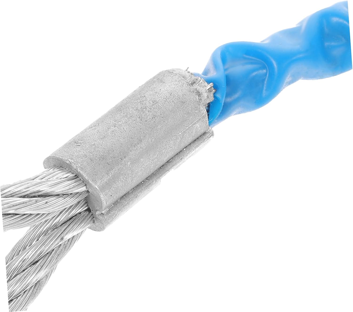 1Pc Heavy Duty Hauling Rope with Hooks Wire Trailer Cable for Car Winch Durable Blue Towing Cable Forged Hooks
