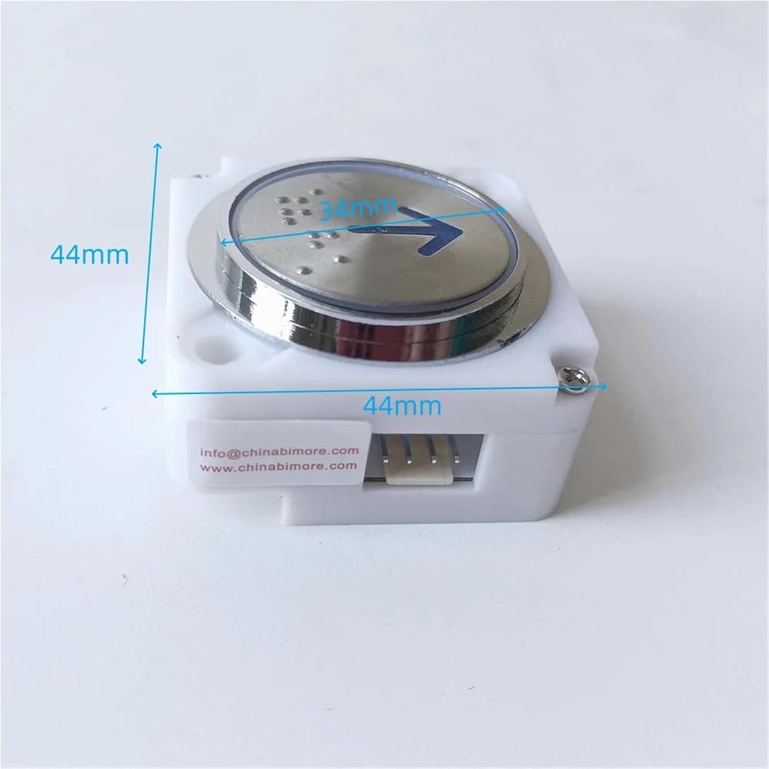 KA301 KA301E Elevator Spare Parts Lift COP LOP Square Push Button Blue Light with Braille UP Down
