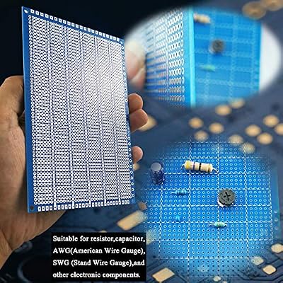 YUNGUI PCB Protoboard,3 Pack PCB Prototype Board Solderable Breadboard for DIY Electronics and Soldering kit(4 X 6,Blue), 4 Inches X 6 Inches