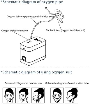 Portable Oxygen Concentrator 1-3L/min Adjustable with Bag for Home and Travel Use, Car Air Purifier