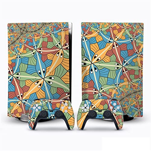 �ی� For PS5 Skin Disc Edition Anime Console And Controller Vinyl Cover Skins Wraps For Version 46889 �C�A�Ȃ��A�c�����Ȃ�