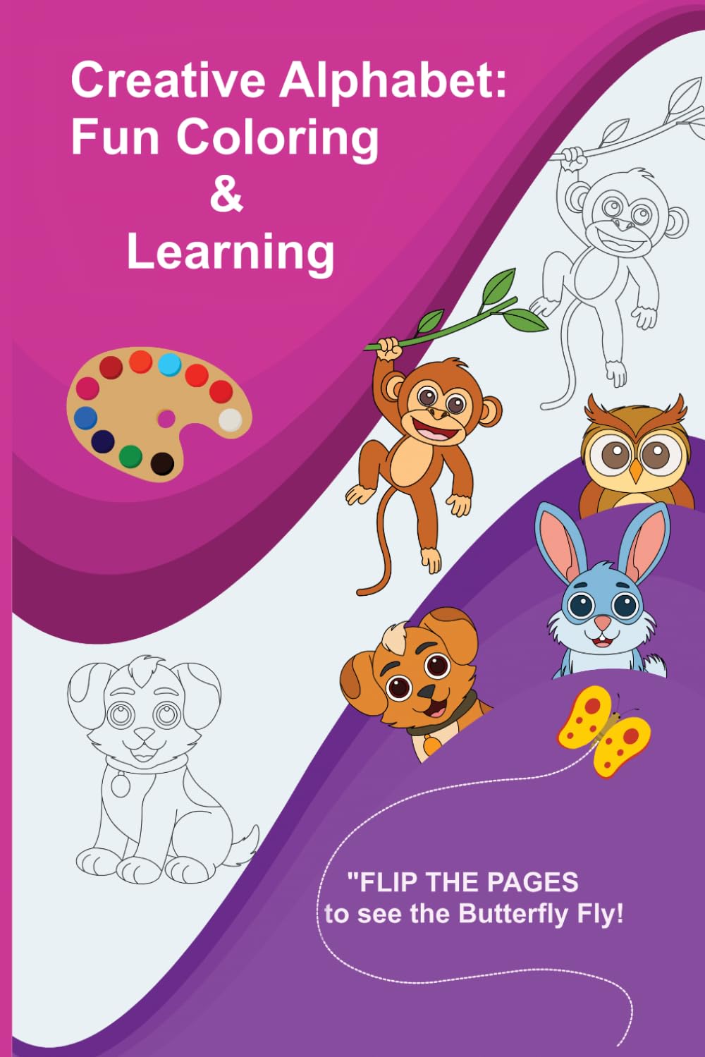 Creative Alphabet: "Fun Coloring & Learning Adventure with Butterfly Animation".