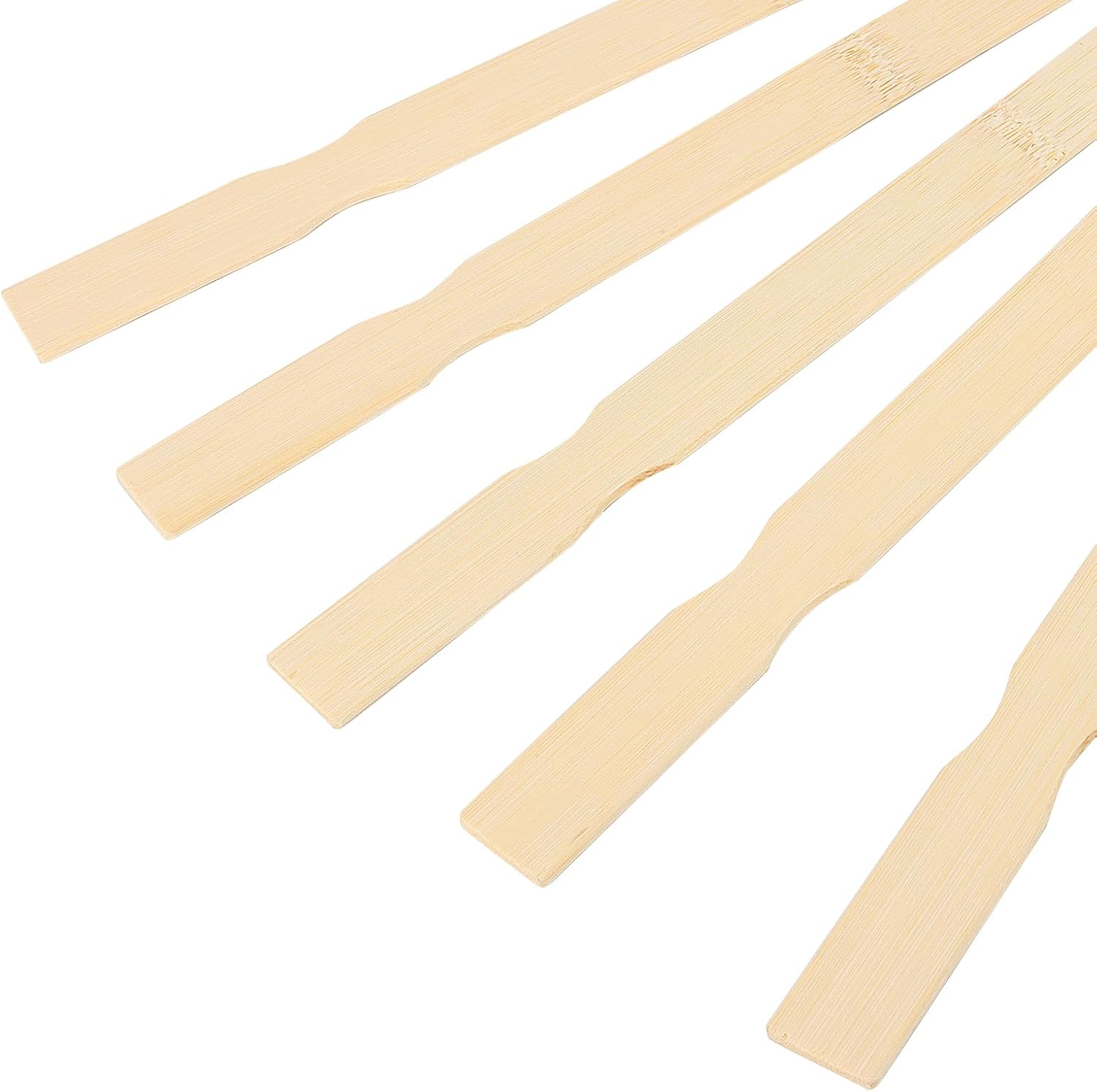 SHEUTSAN 200 PCS 14 Inch Bamboo Paint Stir Sticks, Wooden Paint Mixing Sticks, Wood Paddle Stirrers for Crafts