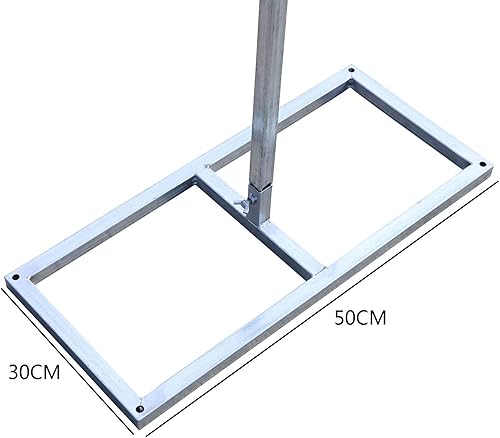 Miniatura 7 de Kit de tubo de soporte de telón de fondo, marco de cortina telescópico para fiesta de boda (plata, 19.7 x 9.8 ft)