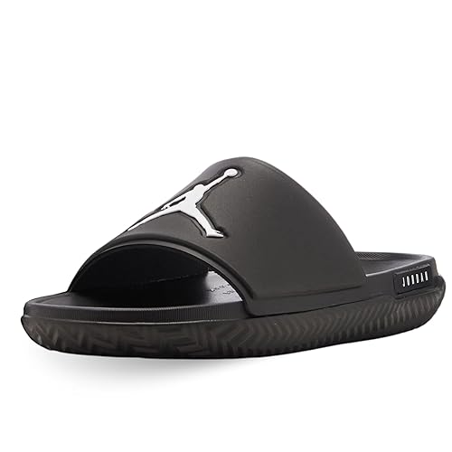 Nike Jordan Jumpman Men's Slides (FQ1598-001, Black/White)