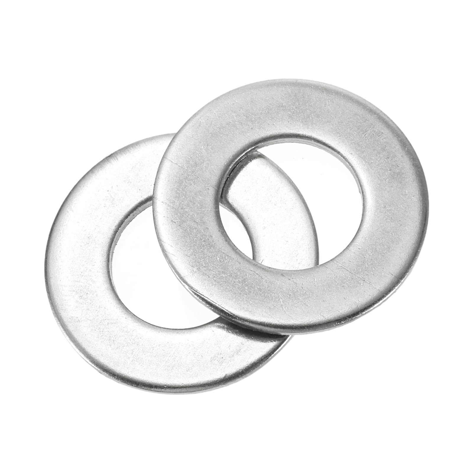 sourcing map 40Pcs M12 304 Stainless Steel Flat Washers Plain Washer 12mm ID 24mm OD 1.5mm Thick Flat Spacers for Screws Bolts Garden Faucet Plumbing Repair, Silver