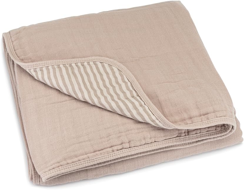 Parker ベビーモスリンブランケット – 100%ソフトコットン ベビーキルトと子供用リバーシブルブランケット – ベビーベッド  3層ガーゼリバーシブルベッドスプレッドカバーレット、超ソフトで通気性に 保温性のある糸染めキルト、コットンモスリンベッドブランケット 【楽天 ... Parker ベビーモスリンブランケット - 100%ソフトコットン 幼児用キルトとベビーモスリンおくるみブランケット | ジェンダ