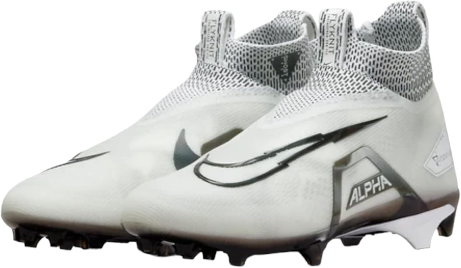 Nike Alpha Menace Elite 3 White/Particle Grey/Opti Yellow/Black Mens Football Cleat.