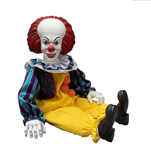 Mezco Muñeco de Peluche Stephen Kings es MDS Roto de 18 Pulgadas Pennywise (1990) detallado de plástico.…