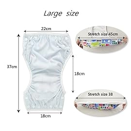 ALVABABY Large Swim Diapers Baby & Toddler Snap One Size Reusable Adjustable Baby Boy (Summer Vacation Large 3ZSWY16