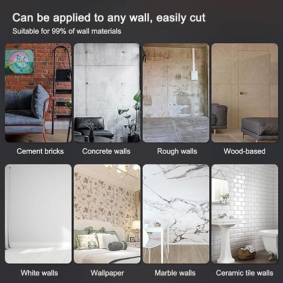3D Faux Stone Wall Panels, PU Cement Texture Brick Wainscoting, Water Proof Lightweight Interior Decor Wall Covering For TV Wall Office Storefront(White,0.6x1.2m/23.6x47.2in/1pcs)