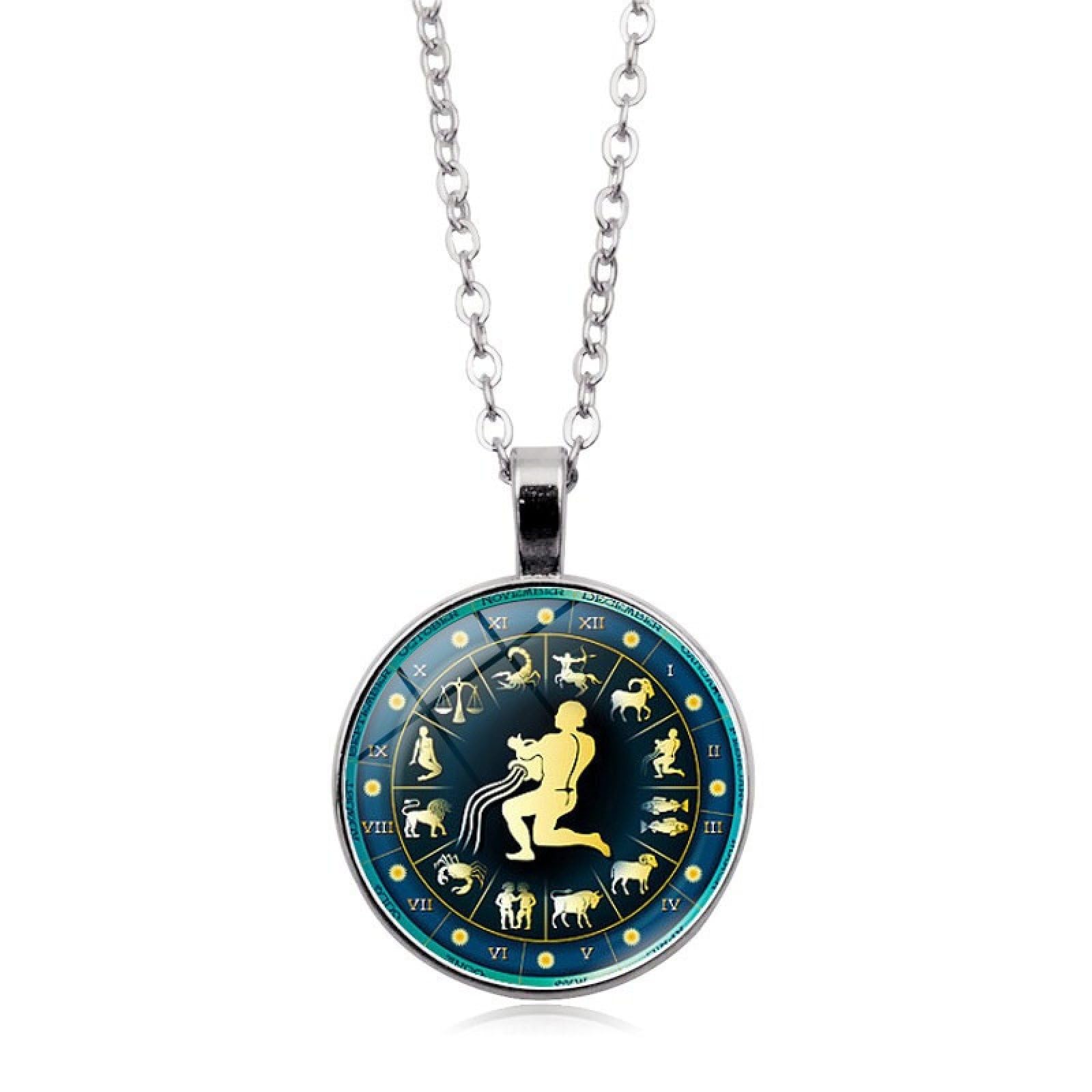 Collana Acciaio Con Pendente Segno Zodiacale Acquario - Cm 44 + Est Cm 4,5 | Uomo | My Mood Gioielli - Acquista Bracciali, Anelli E Collane Argento Online | Cit0051ac
