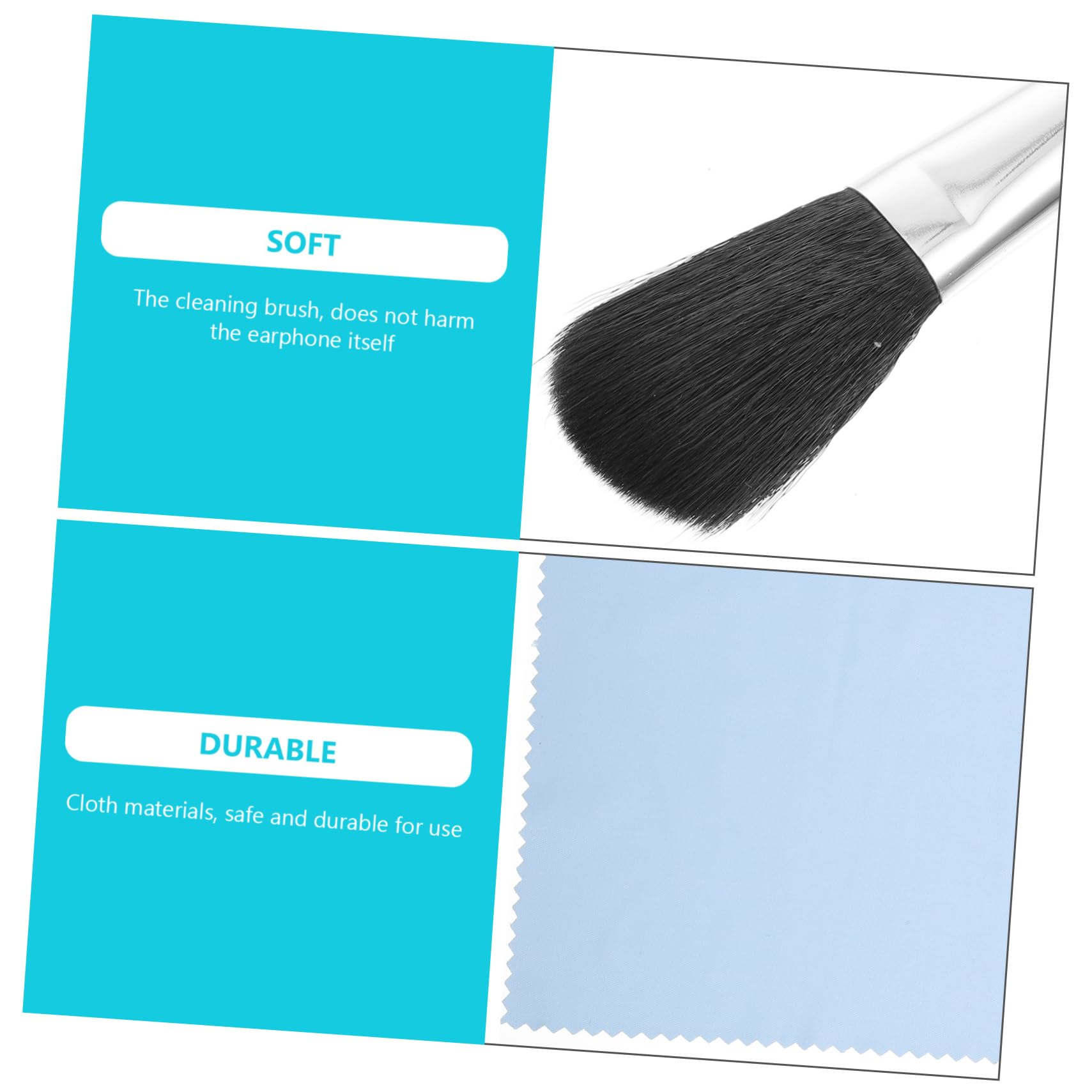 DOITOOL Kit De Limpieza De Auriculares Y Teclado para Dispositivos Electrónicos Incluye 2 Juegos De Cepillos De Limpieza.