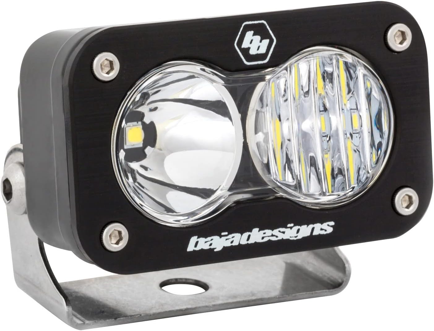Baja Designs S2 Sport Black LED Light Pod - Driving/Combo Beam, Clear Lens