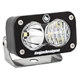 Baja Designs S2 Sport Black LED Light Pod (Driving/Combo; Clear)