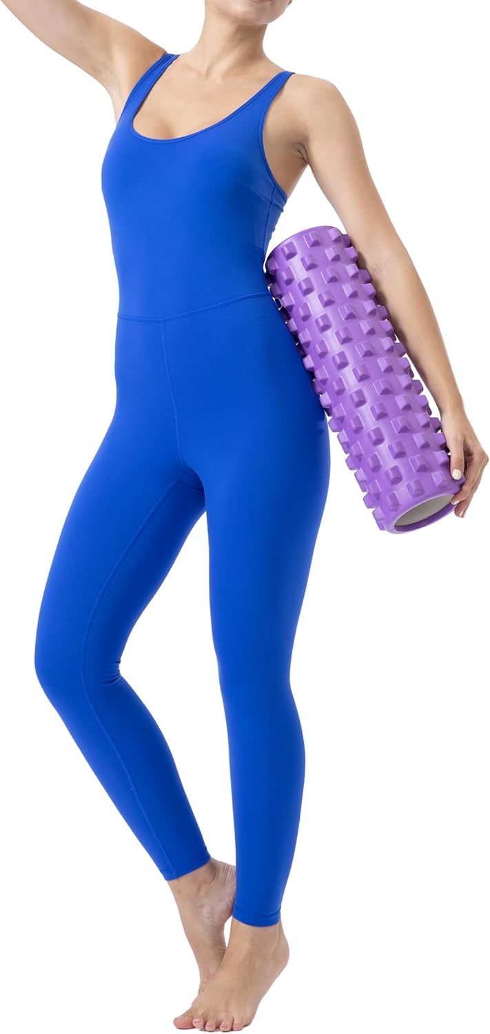 LOVESOFT Women's Sleevesless Bodysuit Dance Unitard, Backless Bodycon Rompers Jumpsuits for Workout Yoga - Image 4