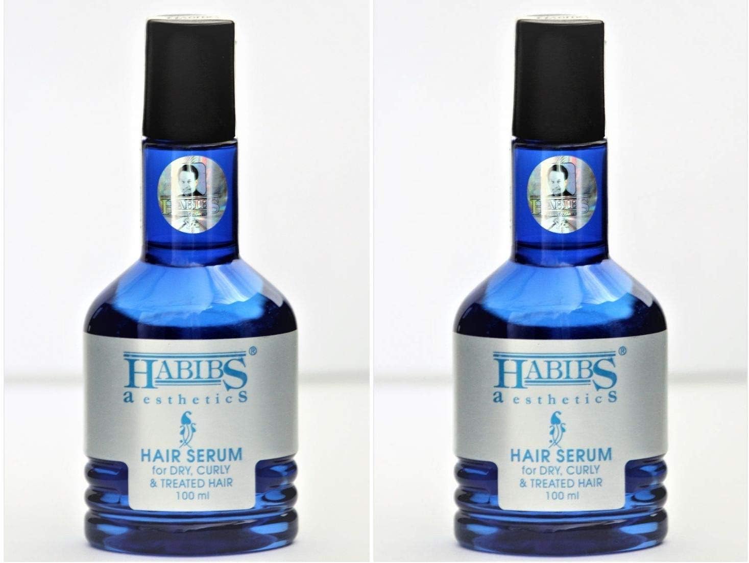 HABIBS COSMETICS Hair Serum for Dry, Curly & Treated Hair 100 ml (Pack Of 2) Hair Serum