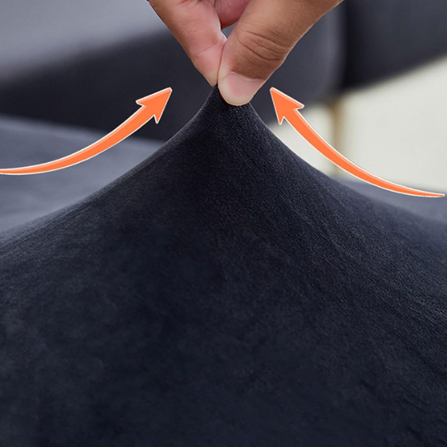 Armless Futon Slipcover with Stretch Silver Fox Velvet Modern Sofa Bed Protector for Home, Apartment, and Lounge Use(Dark Pink,X-Large)