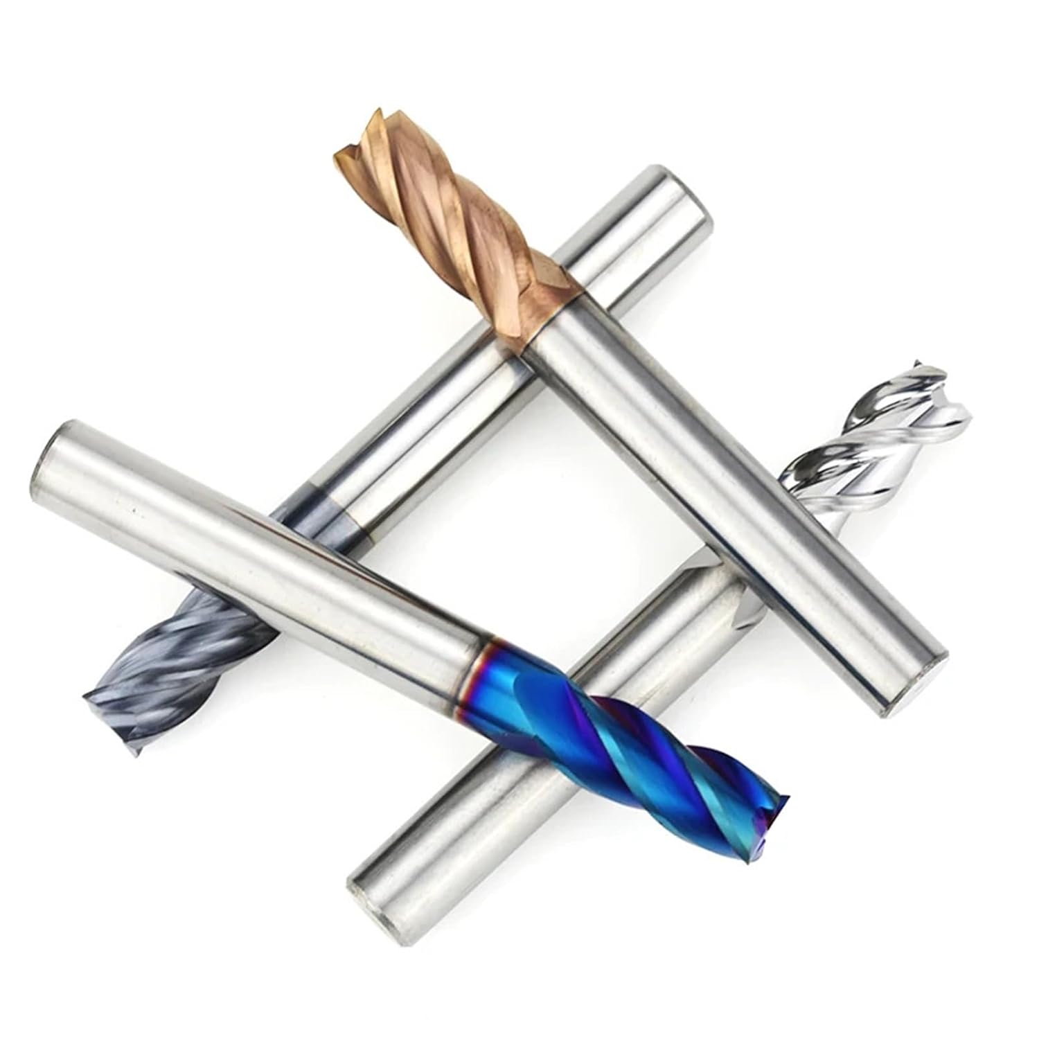 Alloy Carbide Milling Tungsten Steel Cutter Metal End Mill Coating Cutting CNC Maching Mills 1Pcs(2x4x5x50)