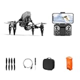 FPV Drone, Camera Drone with 480P Dual Cameras, Drone with Camera for Adults & Beginner, 360° Flip Gesture Recognition Trajectory Flight, Phone Control, Coreless Motor Quadcopter for Photography(1 Battery Included)