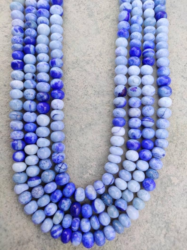 Naturalny opal okrągłe gładkie koraliki 8 mm 40 cm długi sznurek tworzenie biżuterii koraliki z kamieni szlachetnych do naszyjnika bransoletki