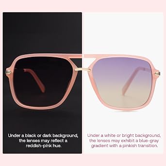 SOJOS Aviator Sunglasses for Women & Men, Square, Polarized Lens, SJ2229 | Designer, Trendy, Double Bridge Pilot Sun Glasses, UV400, 90s Retro Shades