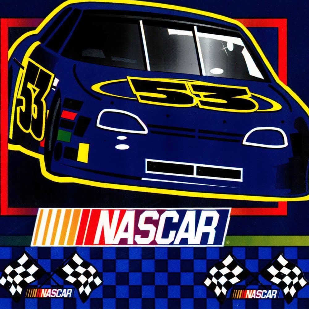 CONCORD WALLCOVERINGS ™ Sport Car Speedway Wallpaper Border, 5" x 15' Peel & Stick Boy's Bedroom & Playroom Decor, Checkered Flag & Racing Theme, Self-Adhesive Removable Vinyl #2152