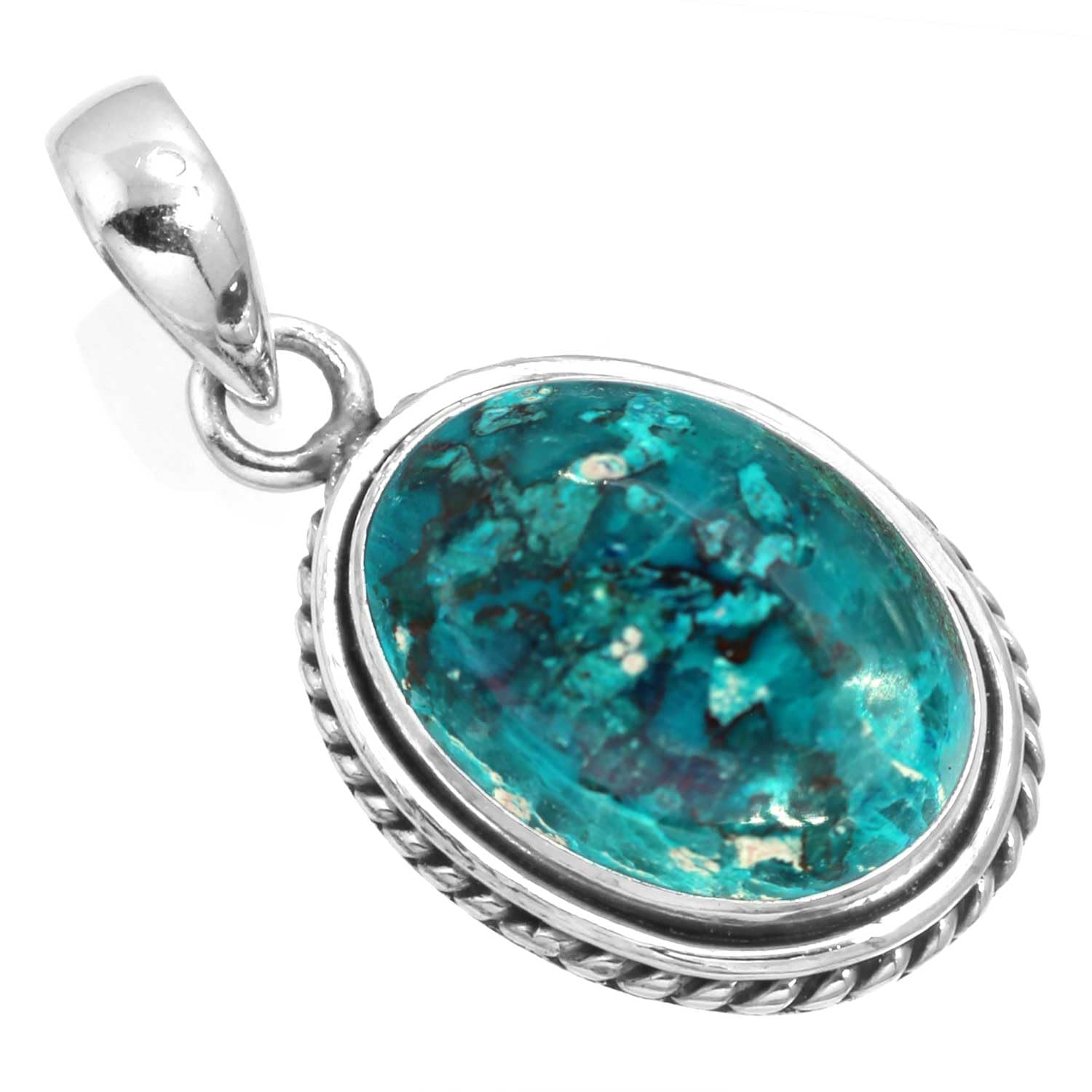 Chunky Natural Gemstone Pendant Necklace For Women Onyx, Turquoise, Amber, Garnet Oval Boho Genuine 925 Sterling Silver Handmade Jewelry