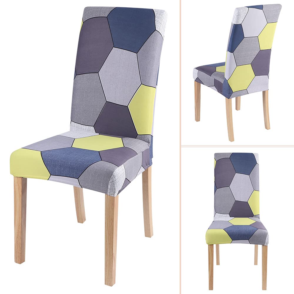 Housse de chaise stretch protège assise cuisine lot de 4