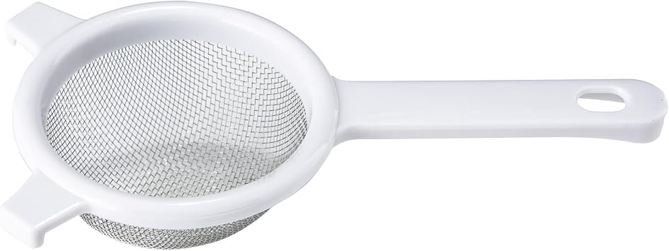Chef Craft Classic Stainless Steel Mesh Strainer, 4 inch, White