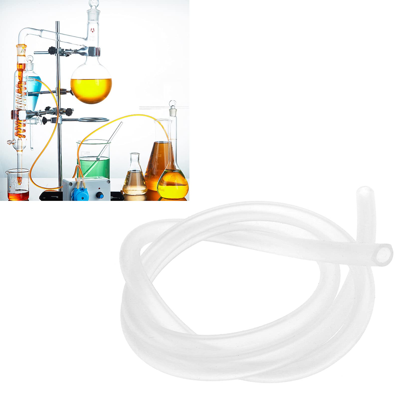 Tube en Silicone Péristaltique Péristaltique 6,4 Mm * 9,6 Mmar Tube en Silicone Péristaltique Tube en Silicone Tuyau en Silicone Accessoires d'équipement Transparent 1 Litre -