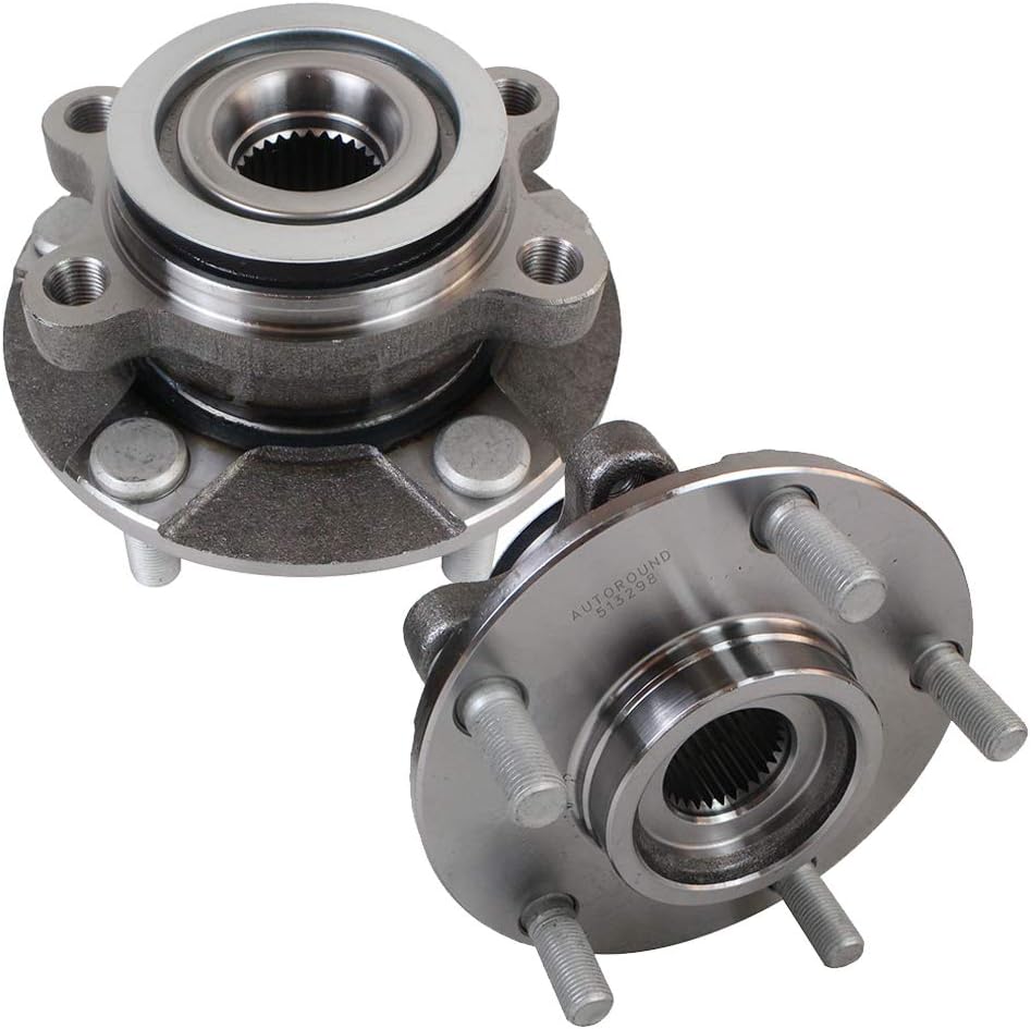 Autoround 513298 2-Pack Front Wheel Hub and Bearing Assembly Fit for Nissan Rogue 2008-2013, Sentra 2007-2012 2.5L, Rogue Select 2014-2015, Both Driver Passenger Side