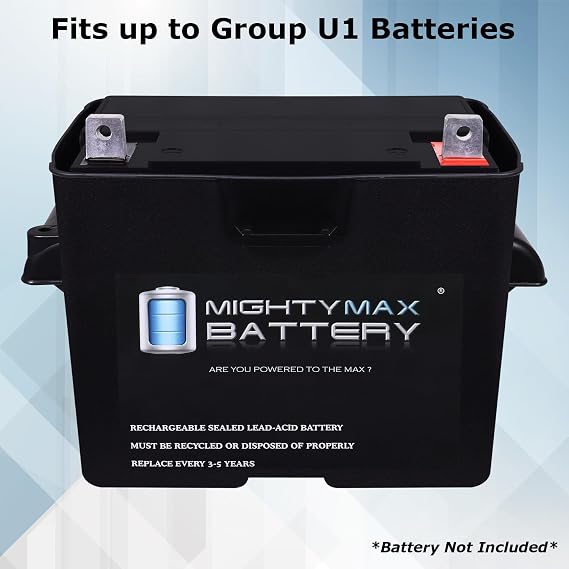 Mighty Max Battery Heavy Duty Group U1 Battery Box for Solar Wind Energy Storage