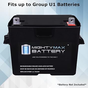 Mighty Max Battery Heavy Duty Group U1 Battery Box for Solar Wind Energy Storage