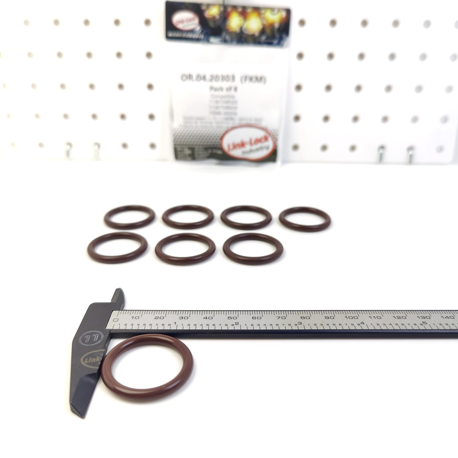 8PCS OR.04.20303 FKM Viton Sealing O-Ring Kit of Camshaft Sensor 11367548320 11367548459 15066-4A00A for BMW-N46 N52 N20 N54 for Nissan