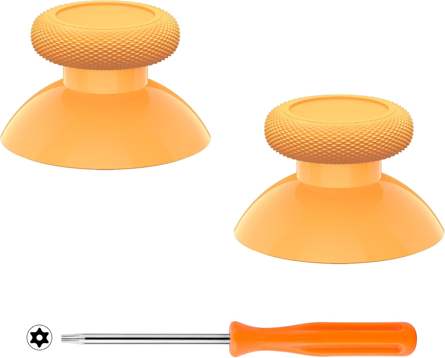 eXtremeRate Replacement Thumbsticks for Xbox Series X & S Controller, Joysticks Repair Kit for Xbox Wireless Controller, Custom Analog Stick Buttons for Xbox One S/X/Elite Controller - Caution Yellow