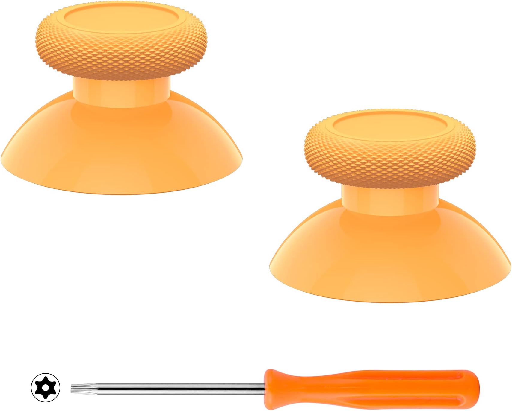 Caution Yellow Replacement Thumbsticks for for Xbox Series X/S Controller, for Xbox One Standard Controller Analog Stick, Custom Joystick for Xbox One X/S, for Xbox One Elite Controller