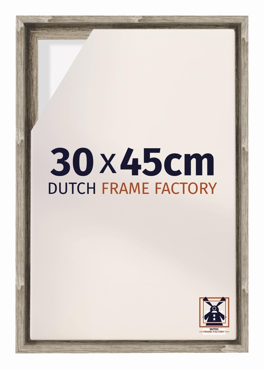 Dutch Frame Factory - Schattenfugenrahmen 30x45 - Sonoma Oak - Rahmen für Leinwand Bilder auf Keilrahmen - MDF - Lausanne
