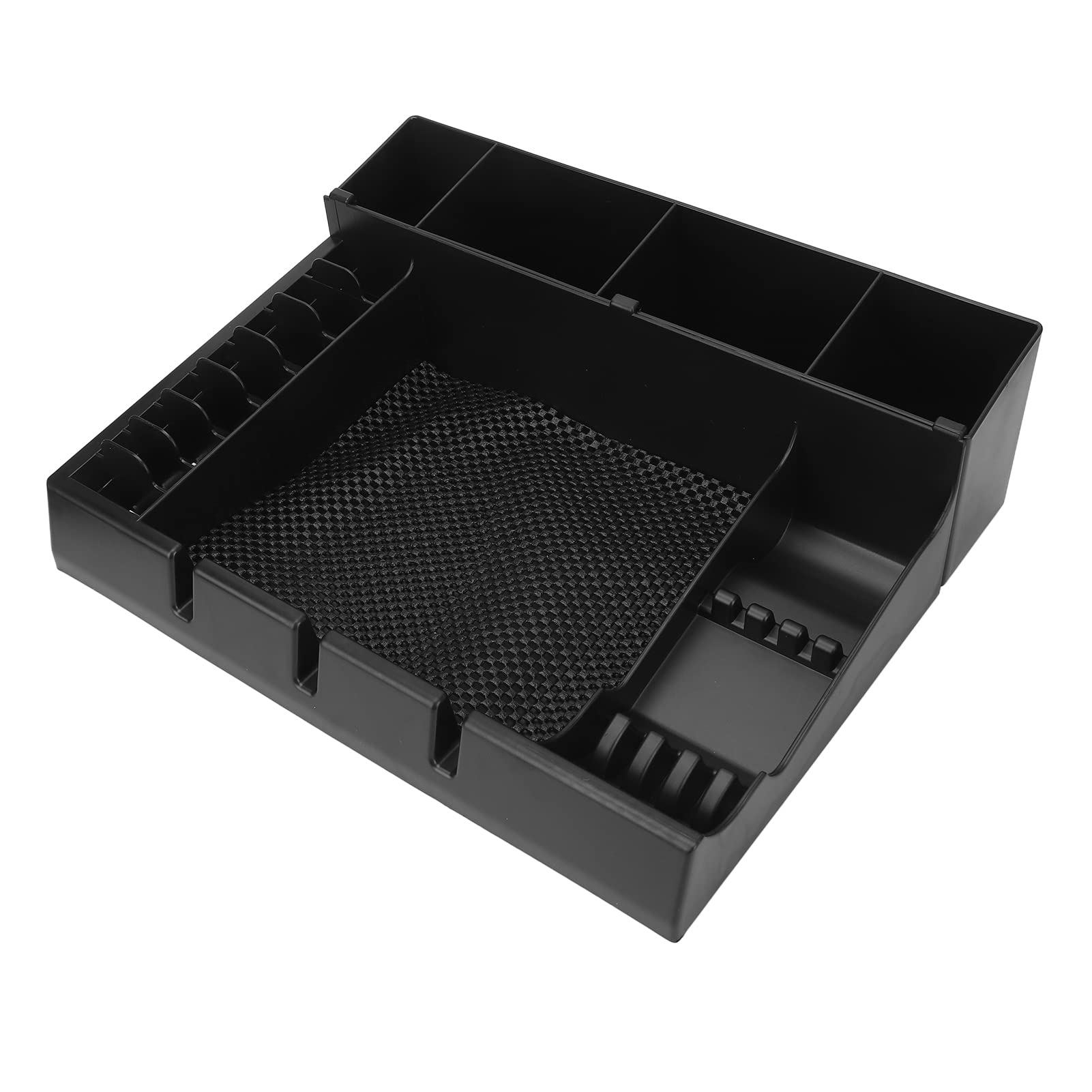 Srliya Organisateur D'outils de Rasage, Boîte de Rangement Antidérapante de Grande capacité pour Salon de Coiffure, Lavabo, Matériau ABS Gris