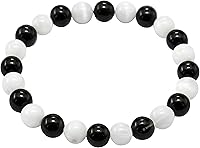 Vista 620 de Amazing Gemstone Pulsera de cristal para mujeres y hombres, pulsera de cristal curativo de protección, pulsera elástica con cuentas de piedras