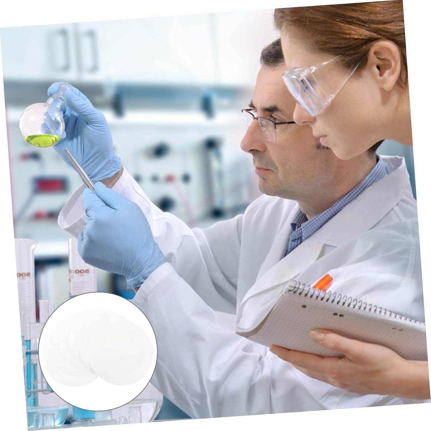 100sheets Labs Quantitative Filter Paper Buchner Filter Standard Water Safe Eco-Friendly