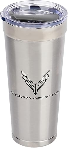 C8 Corvette Next Generation Polar Tumbler 20oz  Taza de viaje (Plata)