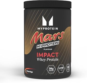 Myprotein Impact Whey Protein   Mars  | Chocolate, Caramel & Malt Flavour Protein Powder | 500 g 15 Servings - 20g Protein per Serving | Low Sugar, High-Performance Whey