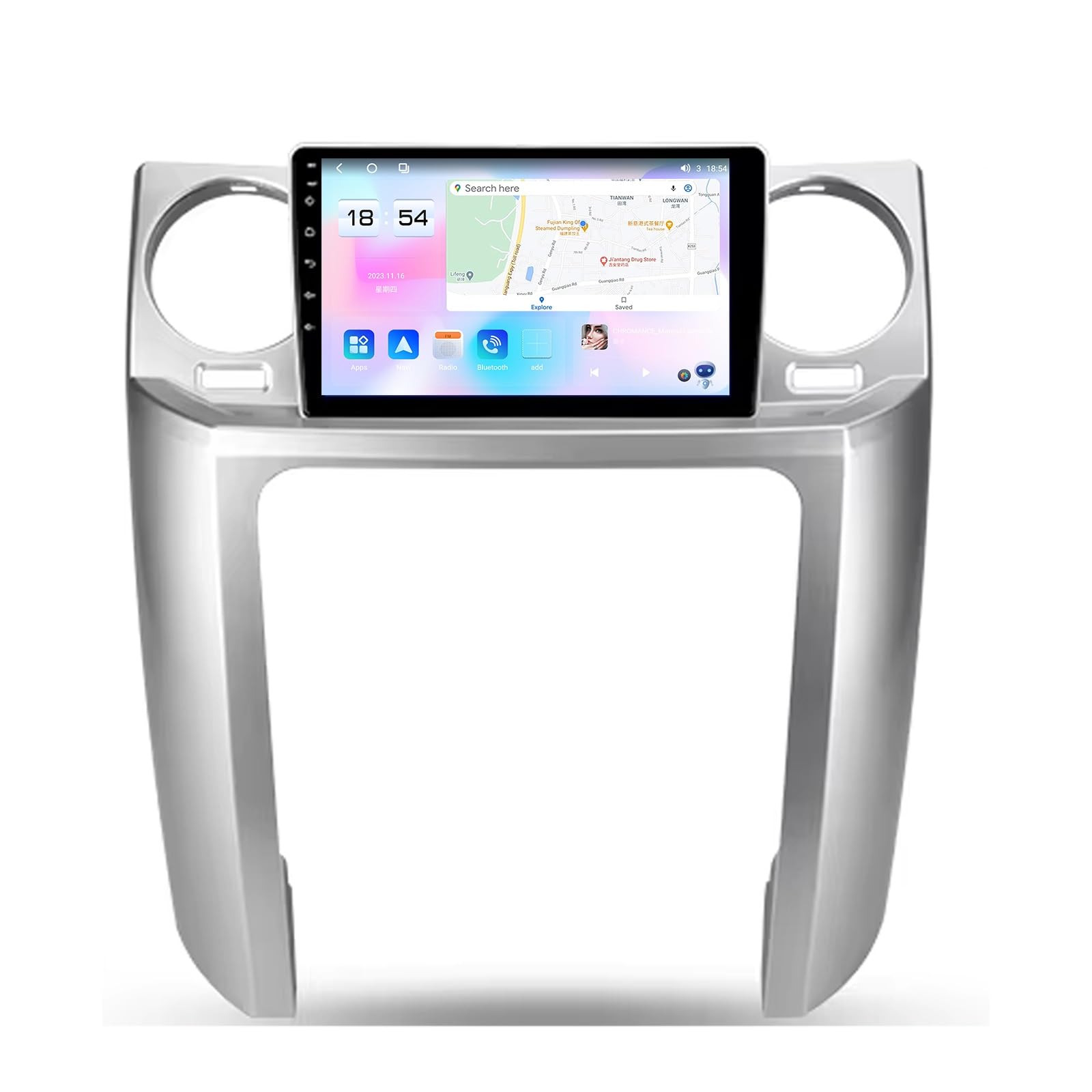 Radio Android 13 Double DIN 9" Para Land Rover Discovery 3 (2004-2009) - Pantalla Táctil, GPS, Bluetooth, Cámara Trasera, 4GB RAM + 32GB ROM