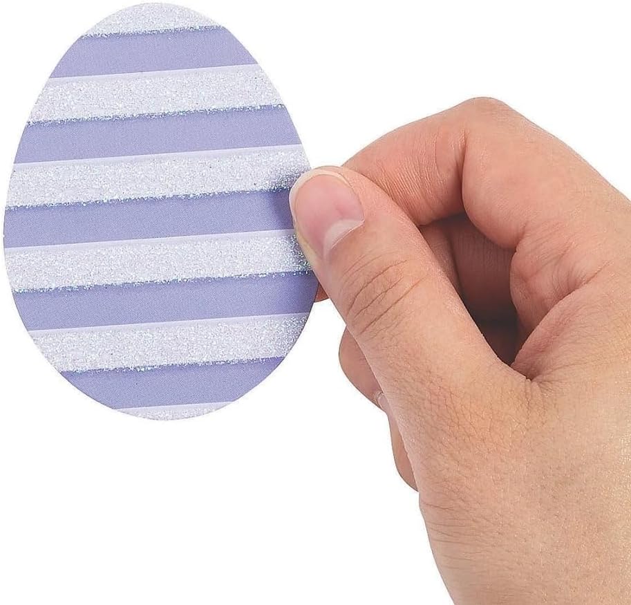 Fun Express Easter Mini Egg Paper Cutouts - Bulk Set of 50 - Hunt and Easter Party Decor