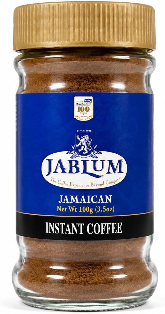 Jamaican Instant Coffee 3.5 oz (100g) โ Premium Coffee from Jamaica โ Smooth & Aromatic โ Quick & Easy Hot or Iced Coffee